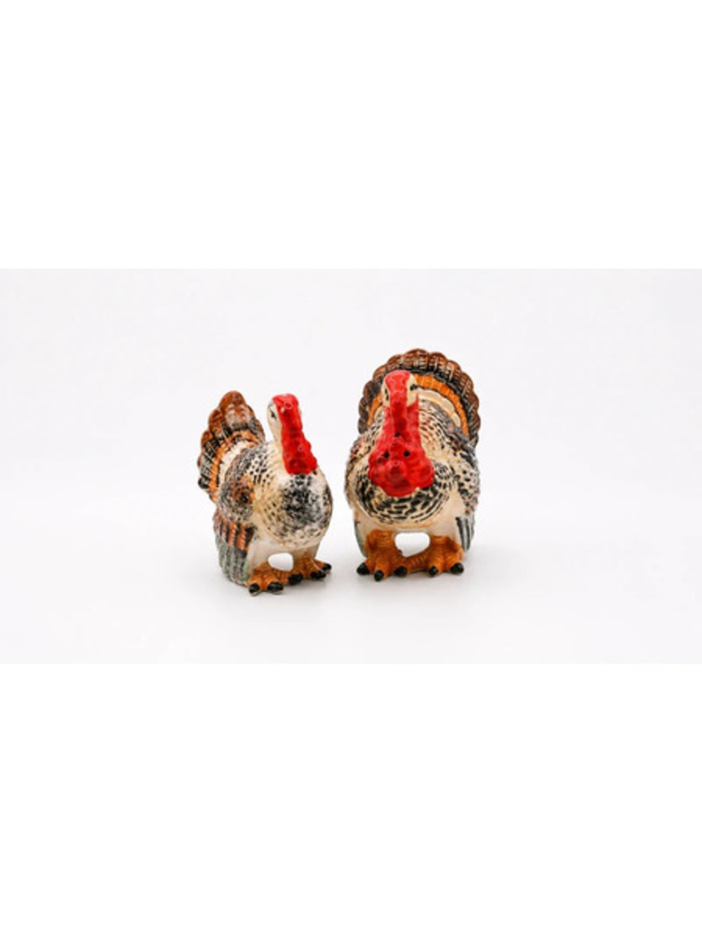 Vintage ceramic turkey salt & pepper shakers,